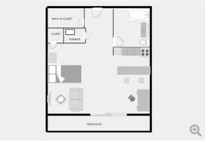 Studio Floor Plan 1